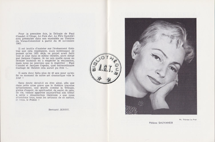 Les programmes de Théatre de l\